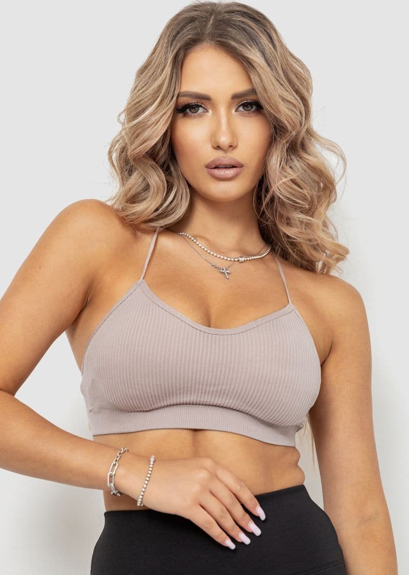 Топ жіночий, колір мокко, 131R1844 - зображення 1