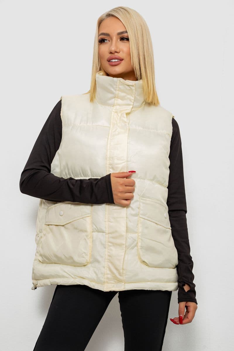 Жилет жіночий, колір кремовий, 244R533-1 - зображення 1