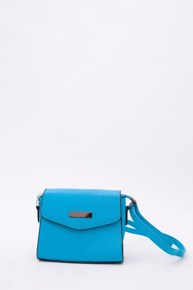 Сумка-клатч із шкірзаму, бірюзового кольору, 167RF-7 - зображення 1