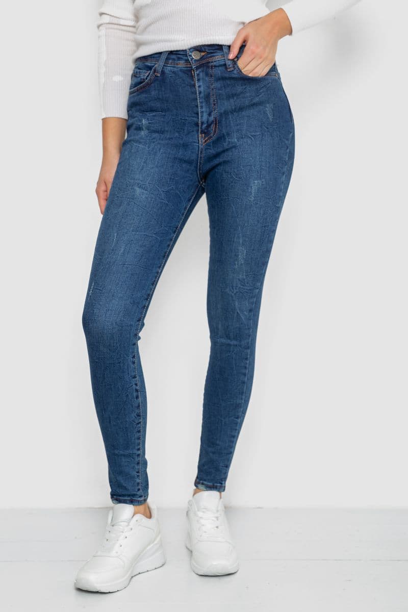 Джинси жіночі, колір синій, 244R3223 - зображення 1