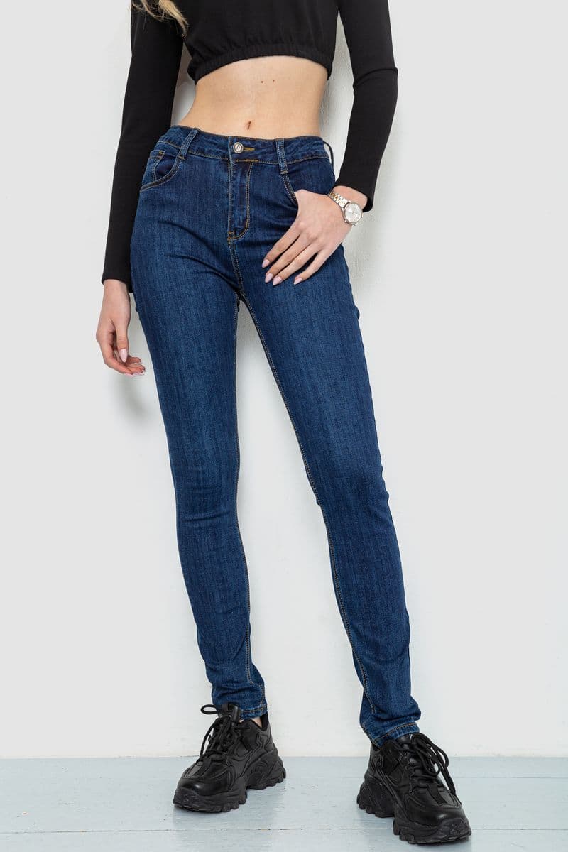 Джинси жіночі, колір синій, 244R0070 - зображення 1