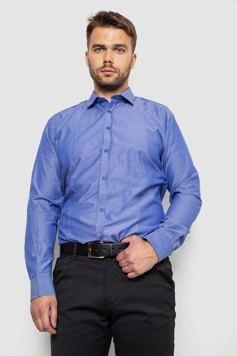 Сорочка чоловіча, колір джинс, 214R820 - зображення 1