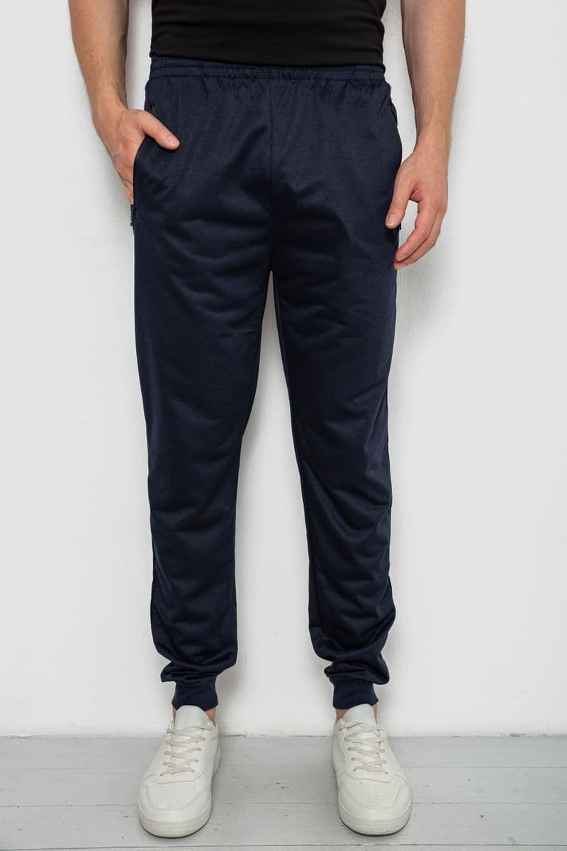 Спортивні штани чоловічі, колір темно-синій, 244R4779 - зображення 1