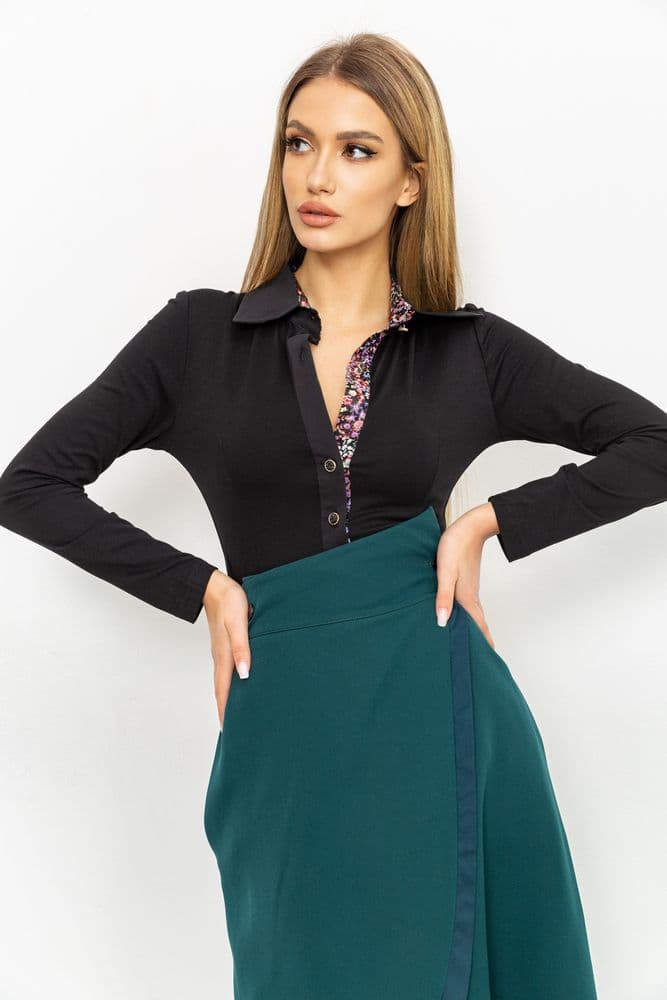 Сорочка жіноча ошатна, колір чорний, 167R744 - зображення 1