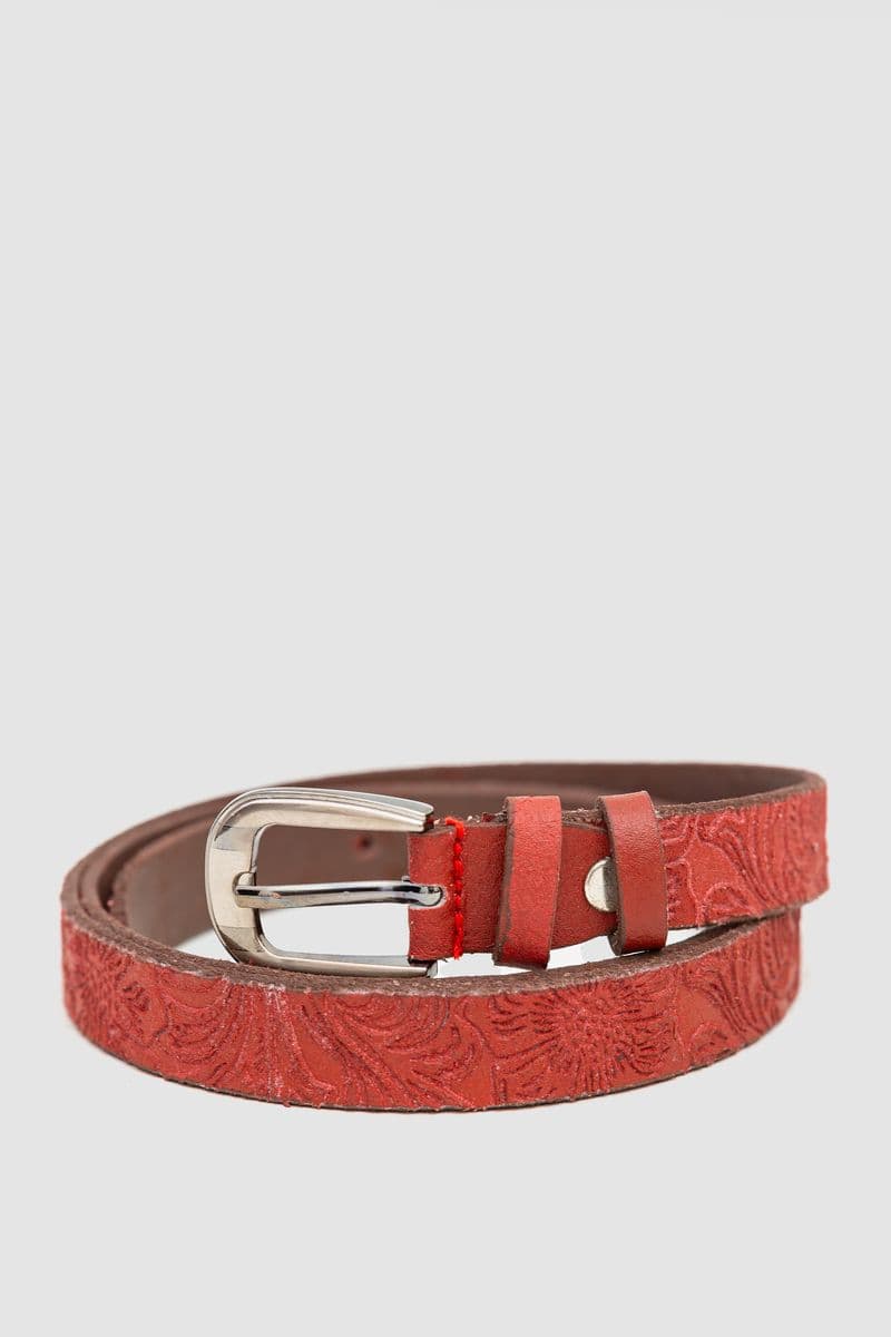 Жіночий ремінь, колір червоний, 196R20S0W7 - зображення 1