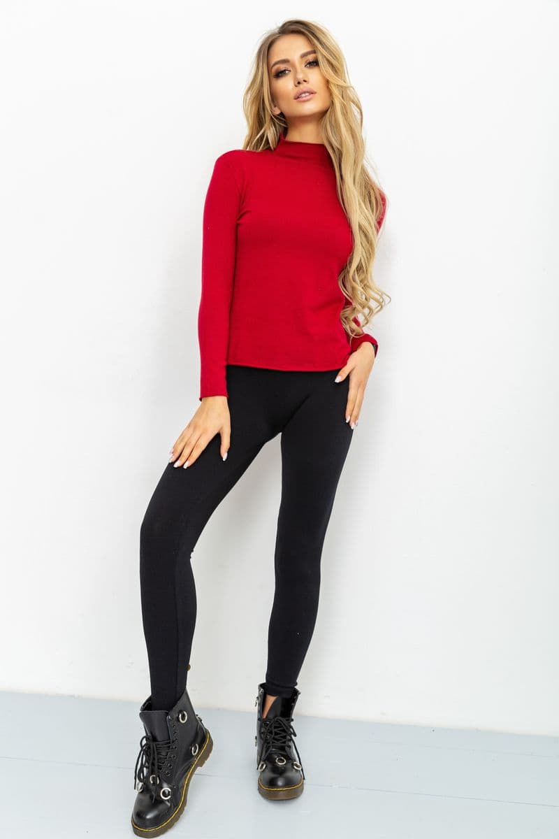 Гольф трикотажний жіночий, колір бордовий, 131R152034 - зображення 1