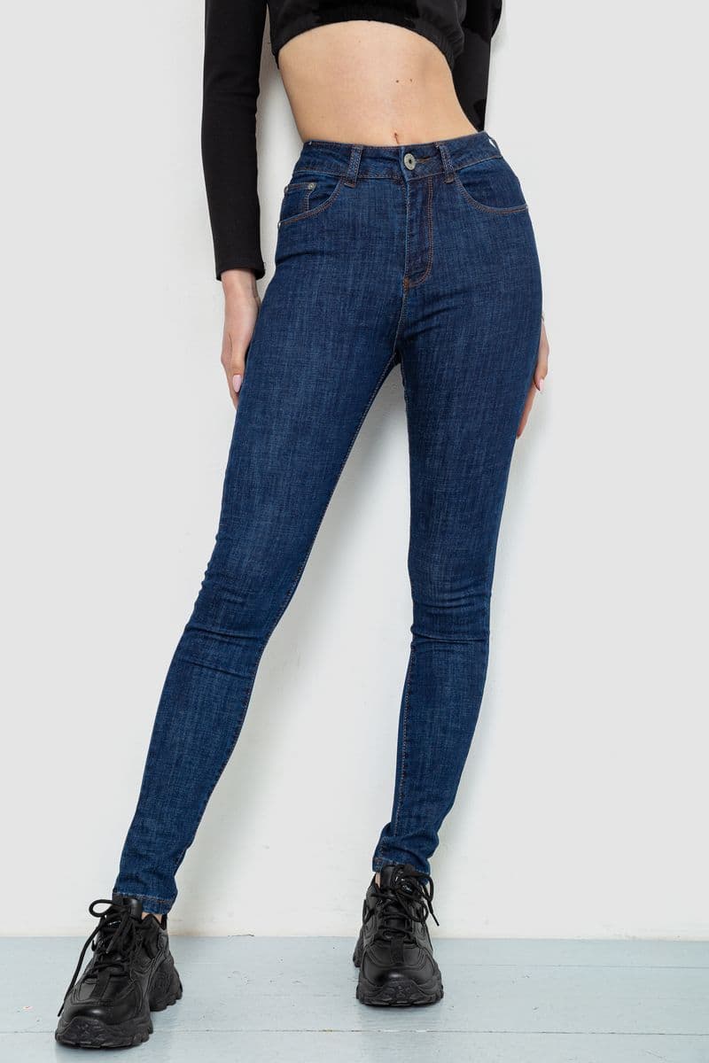 Джинси жіночі, колір синій, 244R178-2 - зображення 1