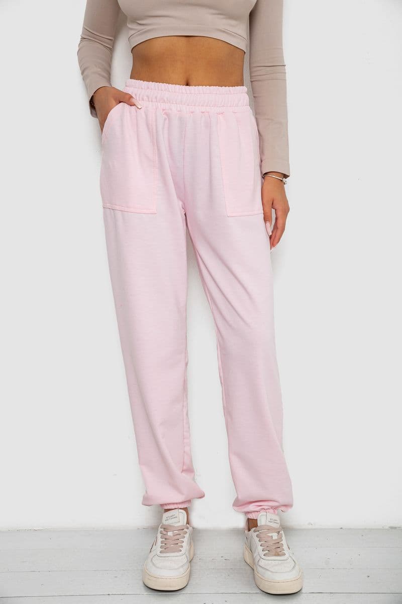 Спортивні штани жіночі, колір рожевий, 238R347-1 - зображення 1