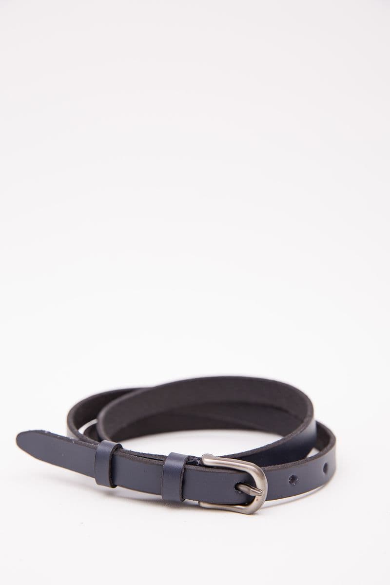 Жіночий ремінь зі штучної шкіри, синього кольору, 196R15Y0W11-1 - зображення 1