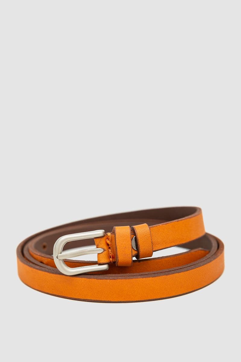 Ремінь жіночий тонкий, колір коричневий, 196R15Y0W15 - зображення 1