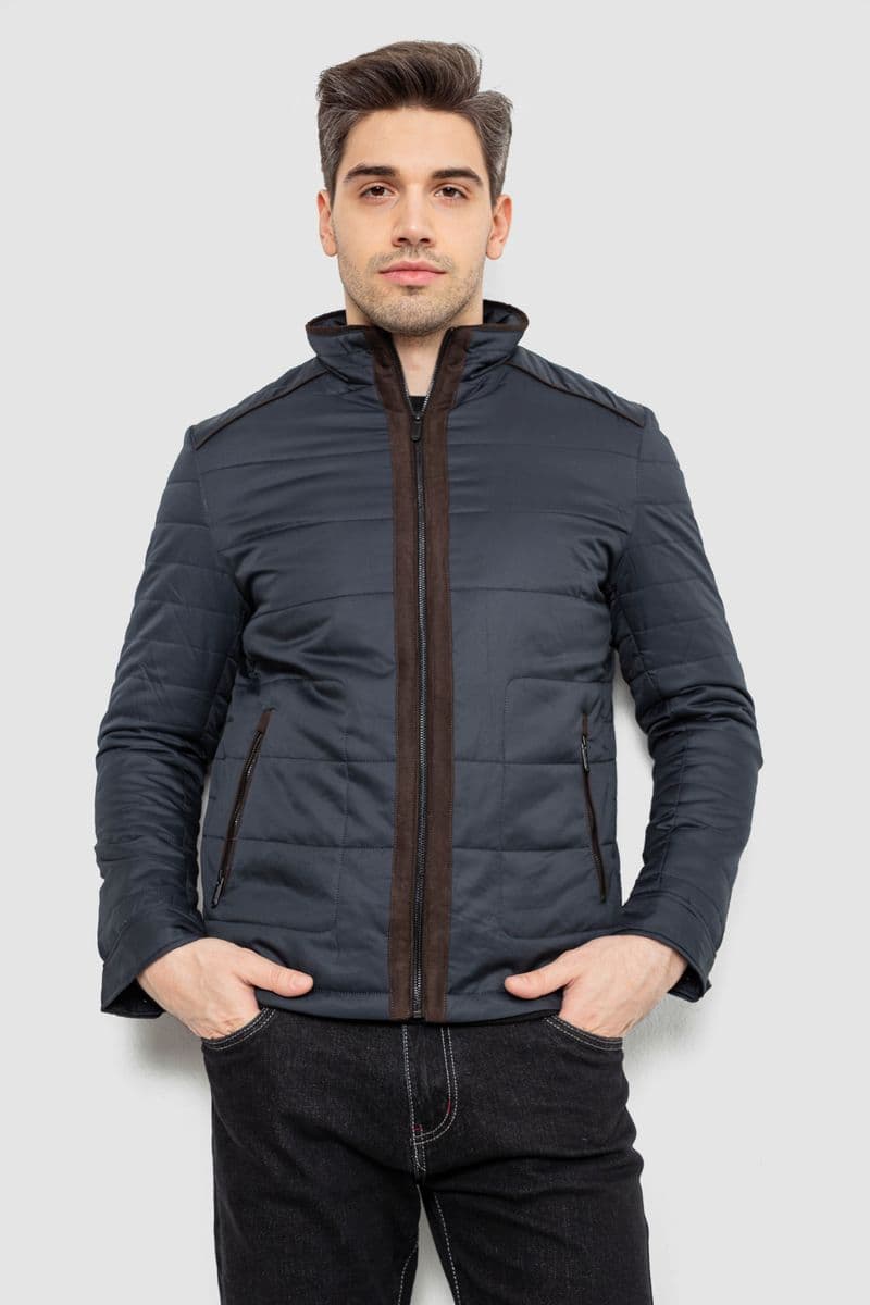 Куртка чоловіча демісезонна, колір синій, 244R001K - зображення 1