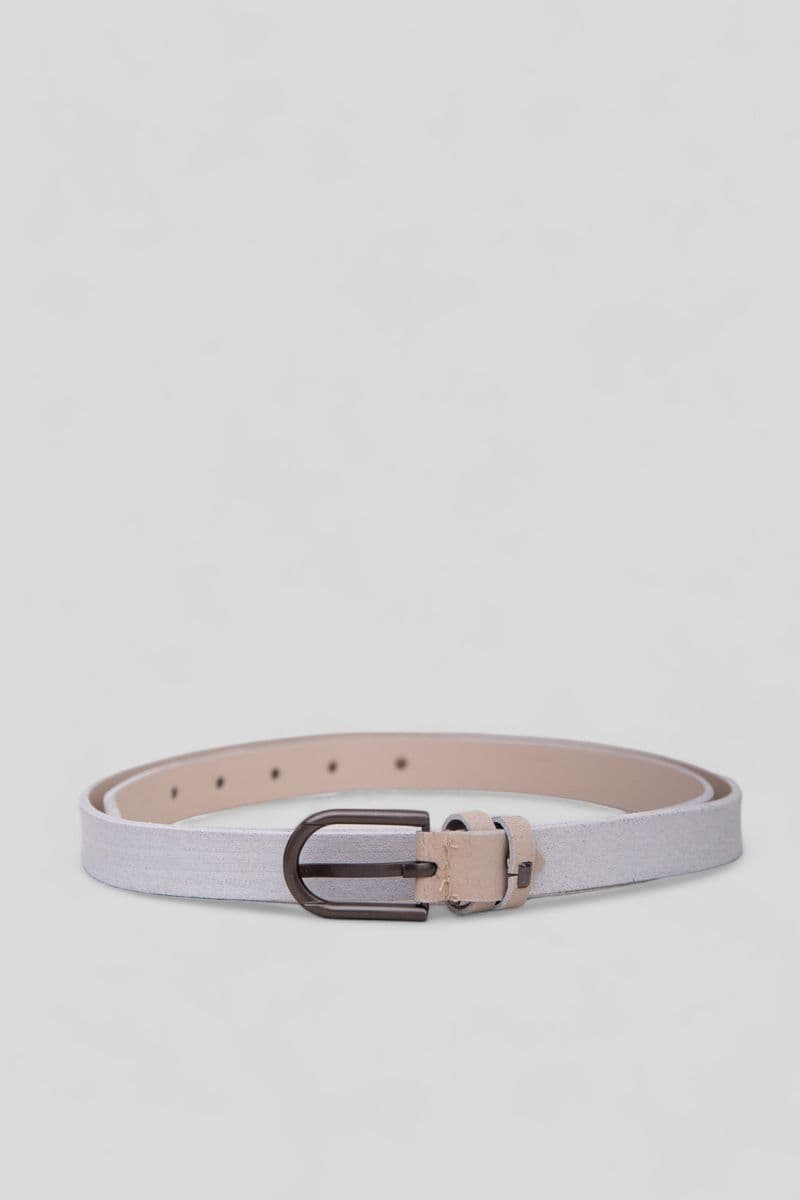 Ремінь жіночий, колір світло-бежевий, 196R20YOW1 - зображення 1