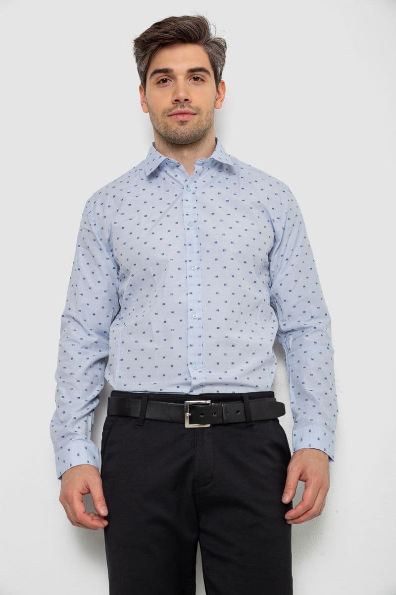 Сорочка чоловіча, колір блакитний, 214R824 - зображення 1
