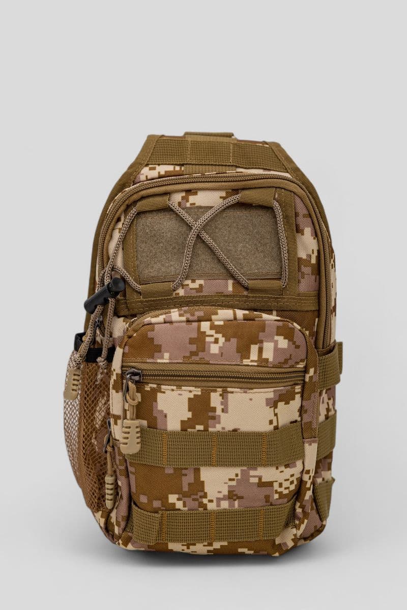 Сумка слінг чоловіча, колір бежевий, 244RA-926 - зображення 1