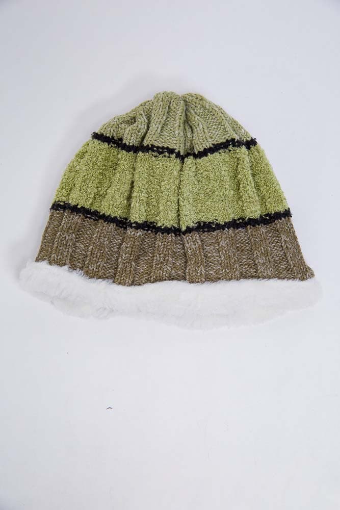 Дитяча шапка, зеленого кольору, з вовни, 167R7777 - зображення 1