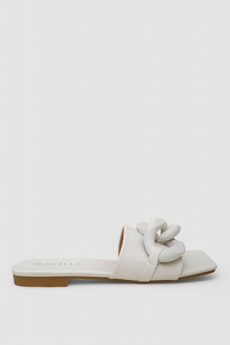Шльопанці жіночі, колір білий, 248RL165 - зображення 1