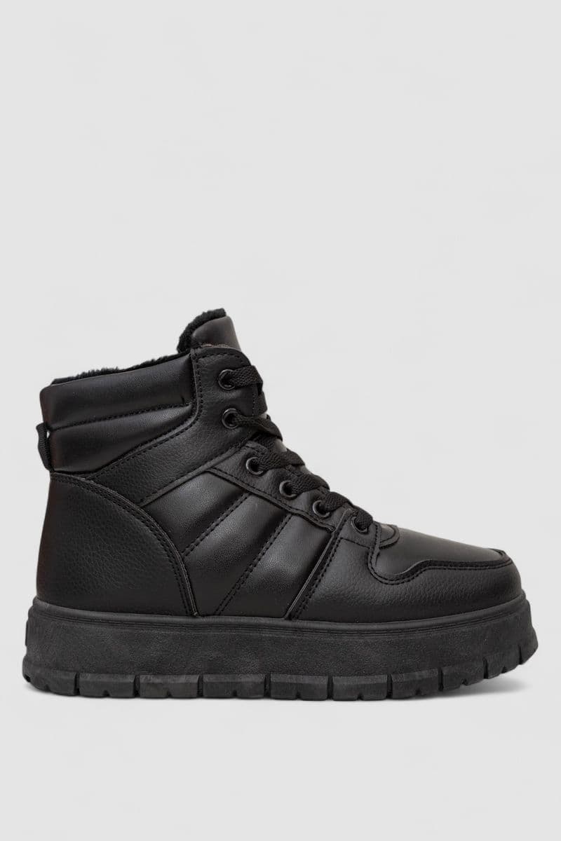 Кросівки жіночі зимові, колір чорний, 248RBL2 - зображення 1