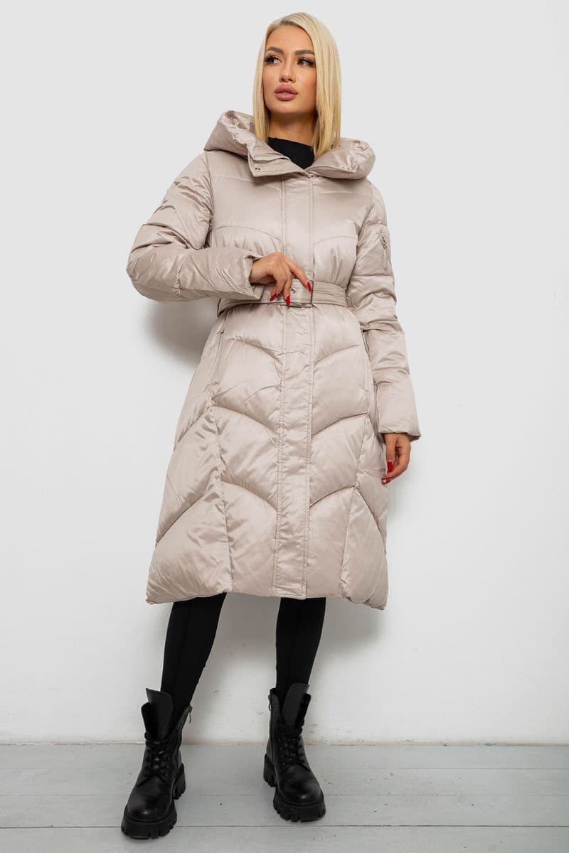 Куртка жіноча зимова, колір бежевий, 244R5612 - зображення 1