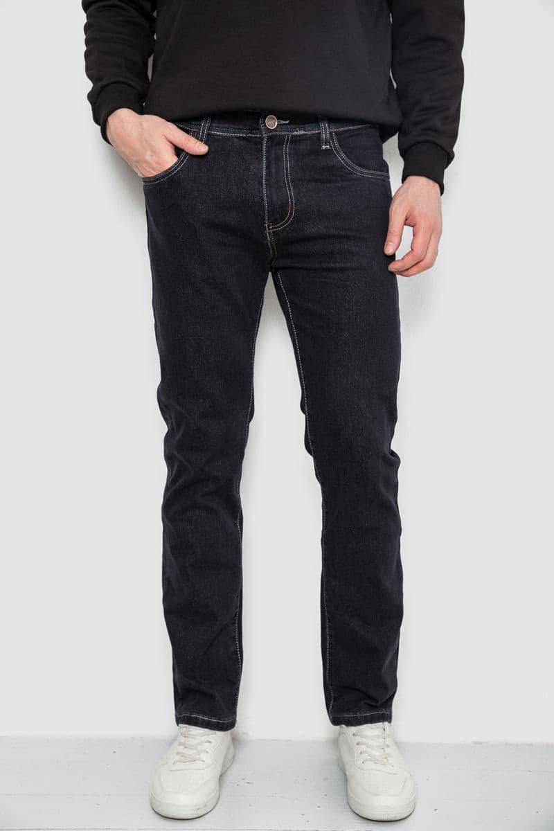 Джинси чоловічі демісезонні, колір чорний, 243R8118 - зображення 1