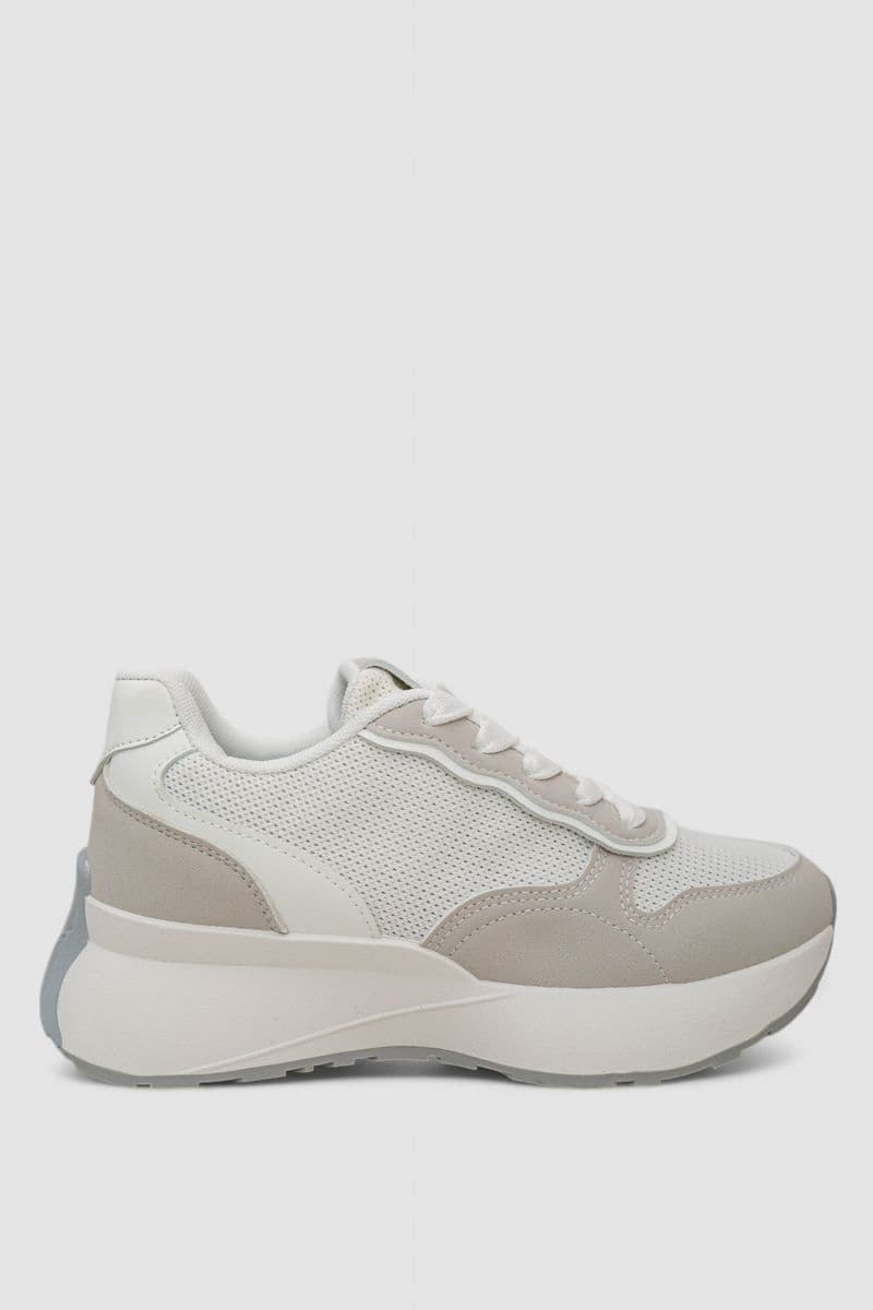 Кросівки жіночі, колір біло-сірий, 248RXM110 - зображення 1