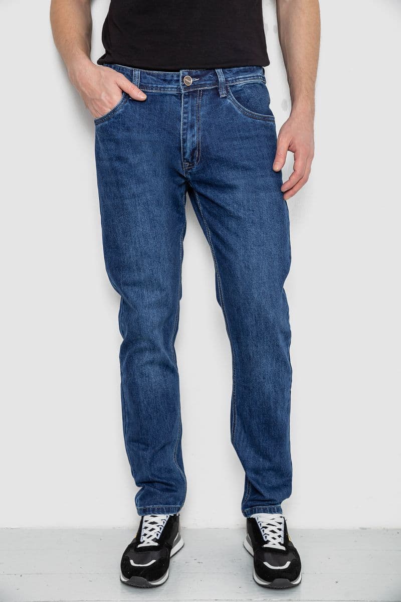 Джинси чоловічі демісезонні, колір синій, 243R8111 - зображення 1
