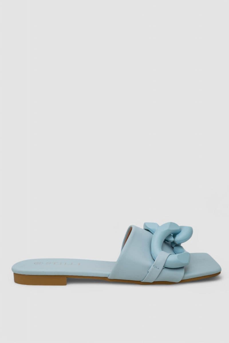 Шльопанці жіночі, колір блакитний, 248RL165 - зображення 1