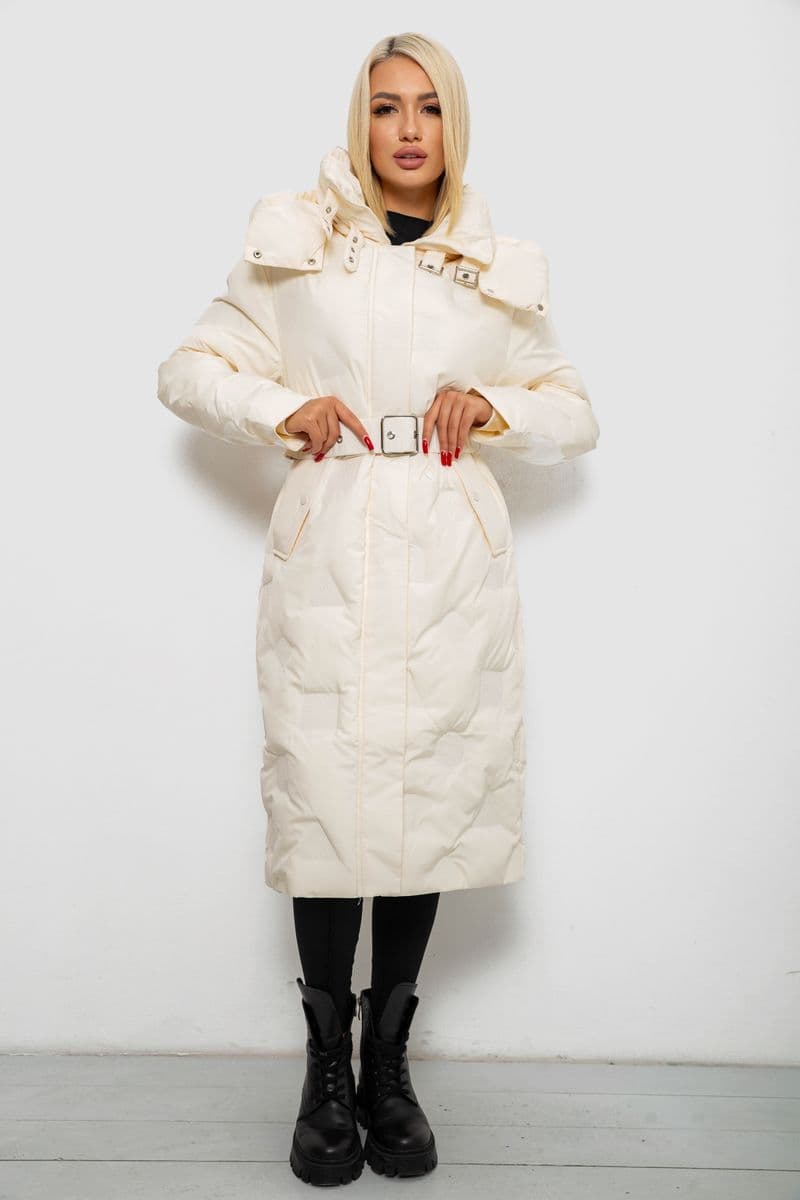 Куртка жіноча зимова, колір молочний, 244R5609 - зображення 1