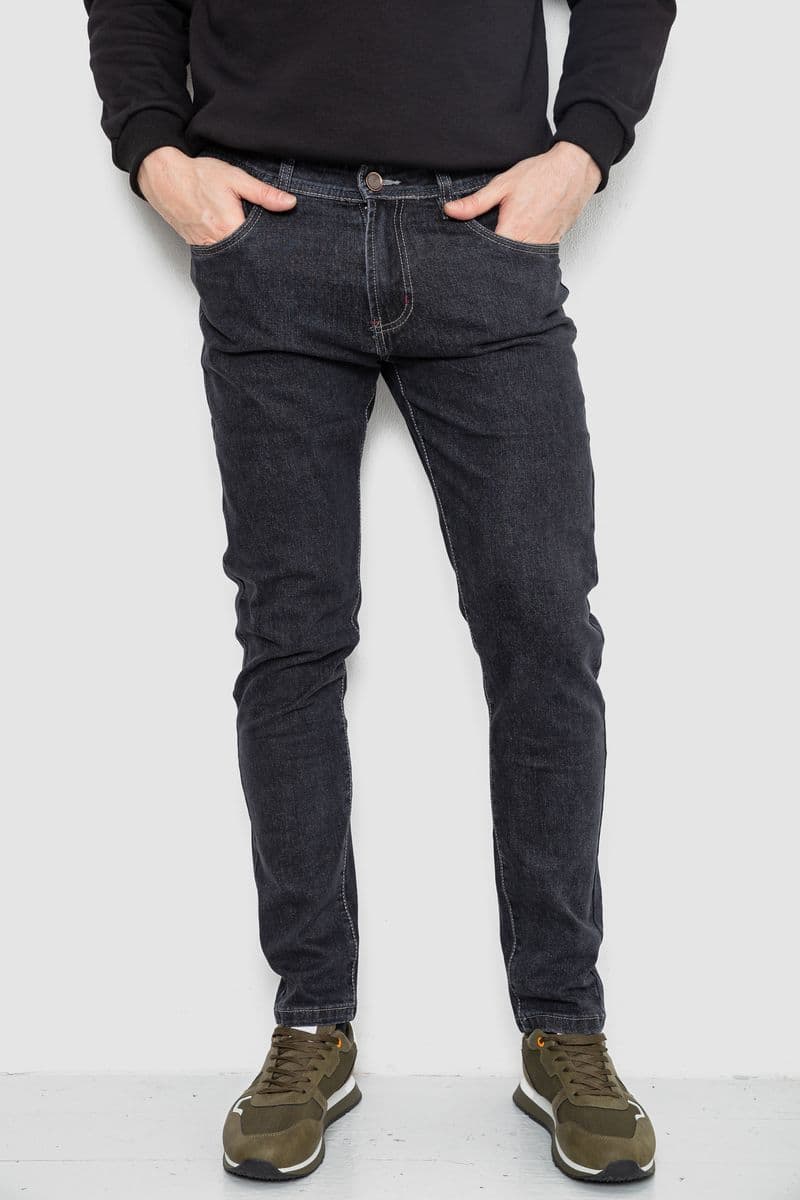 Джинси чоловічі демісезонні, колір сірий, 243R8121 - зображення 1