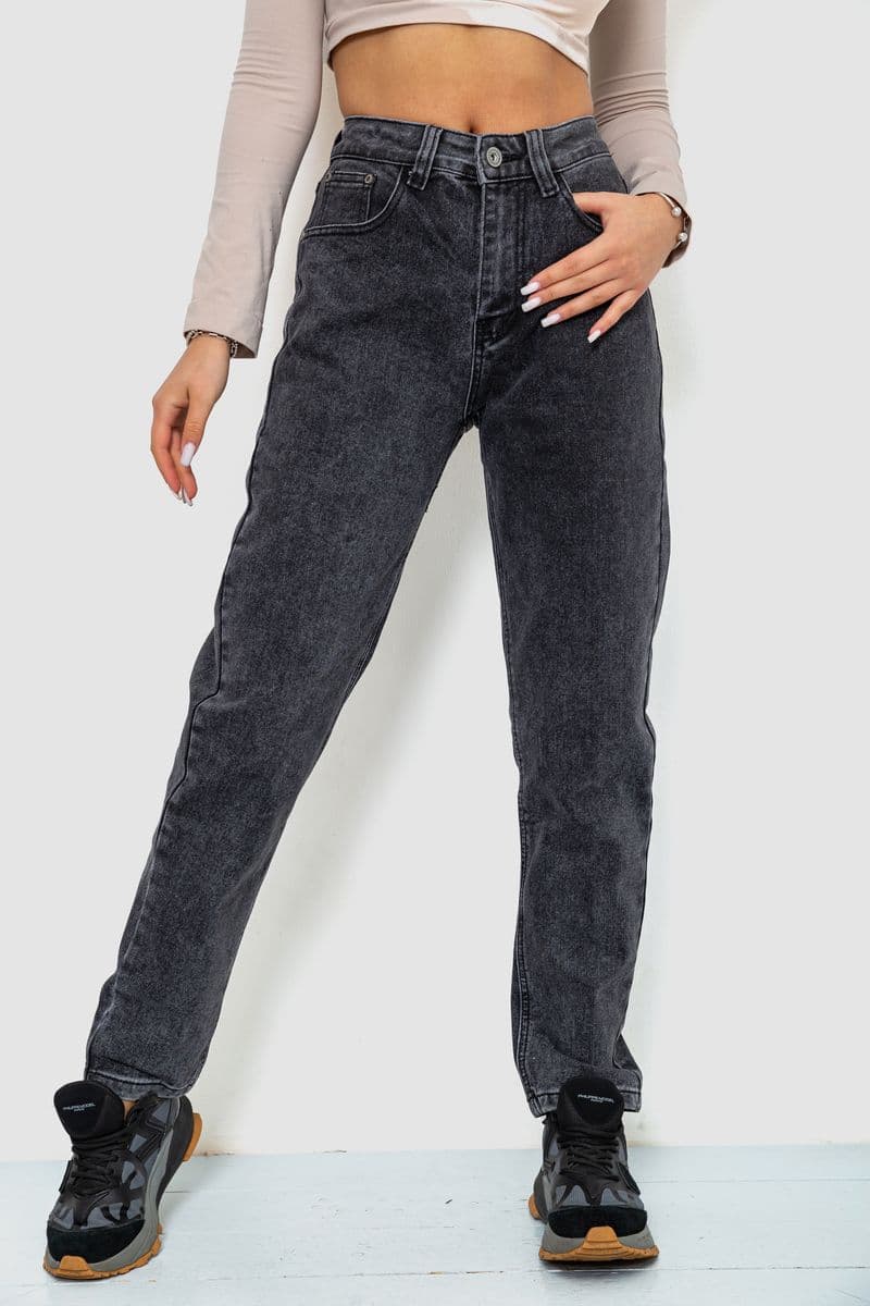 Джинси жіночі MOM, колір сірий, 244R8527 - зображення 1