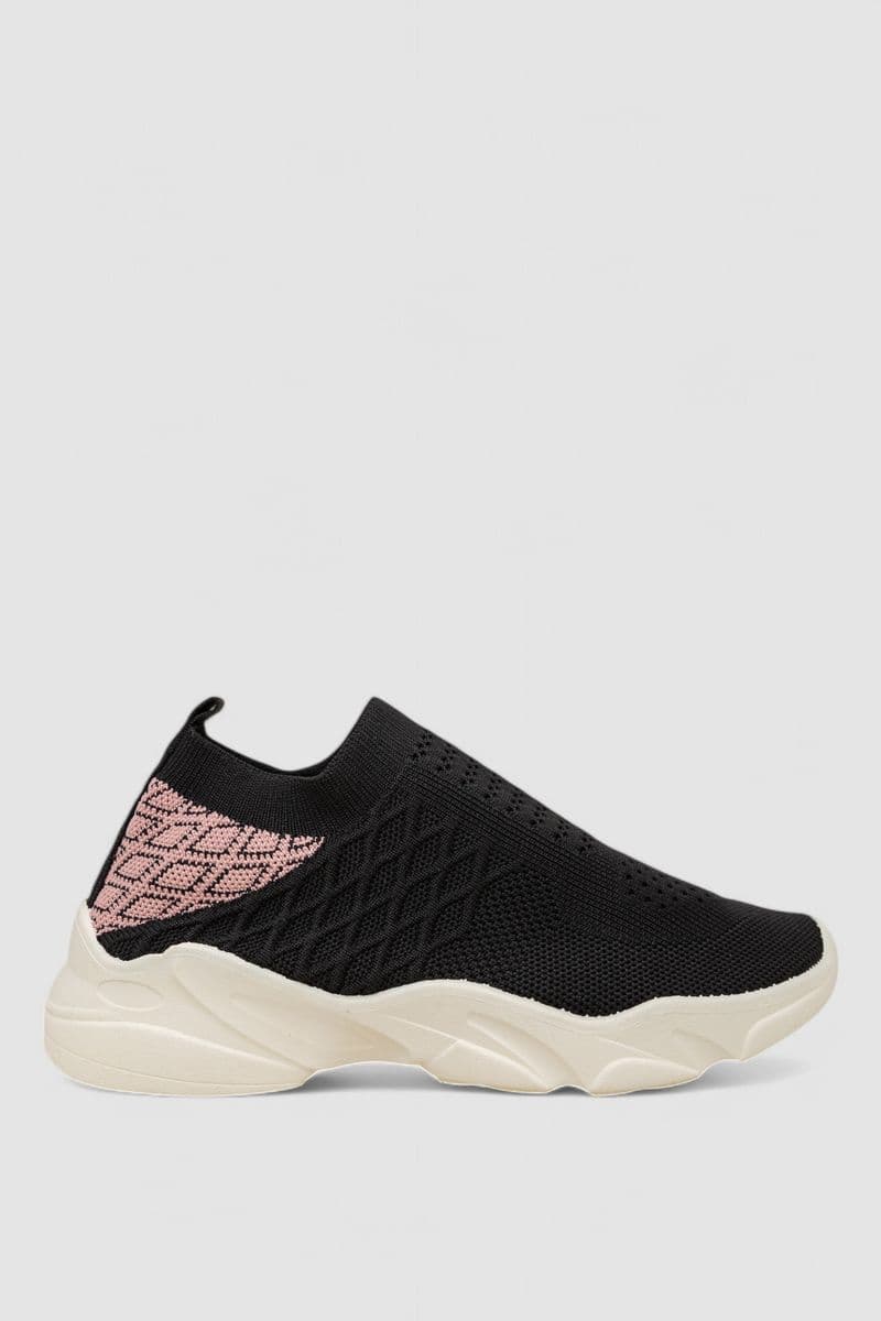 Сліпони жіночі з тканини, колір чорний, 244R291C - зображення 1