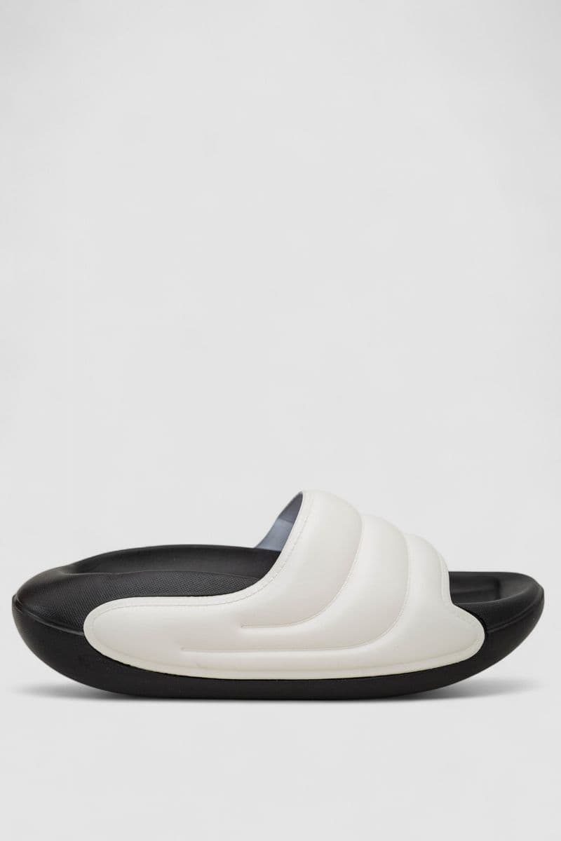 Шльопанці жіночі, колір чорно-білий, 248RYY03 - зображення 1