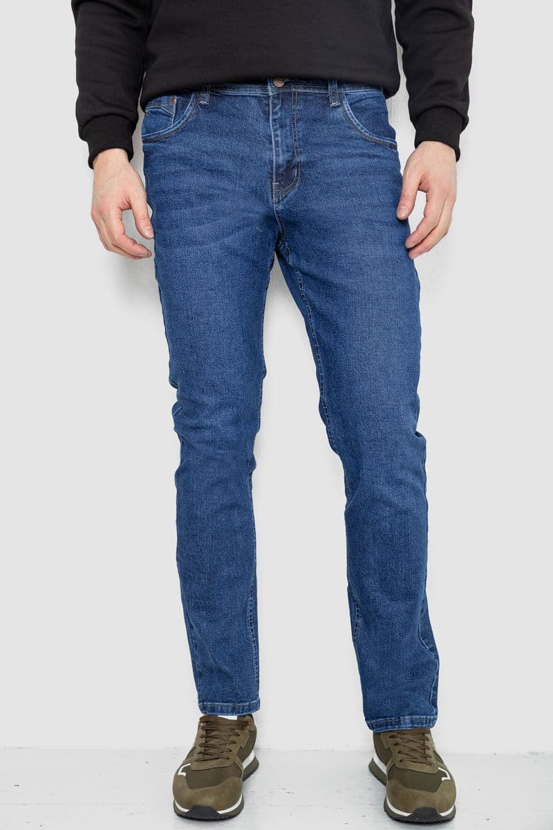 Джинси чоловічі демісезонні, колір синій, 243R8052 - зображення 1