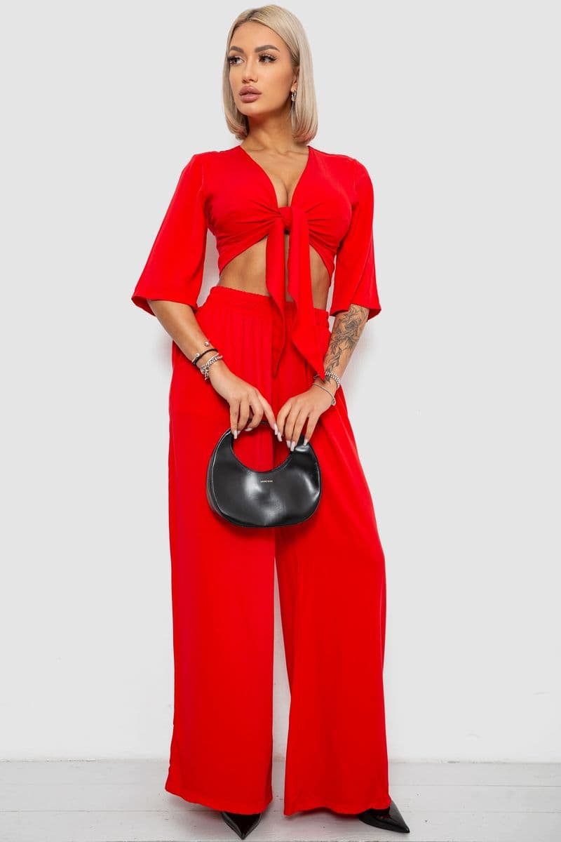Костюм жіночий, колір червоний, 258R270 - зображення 1