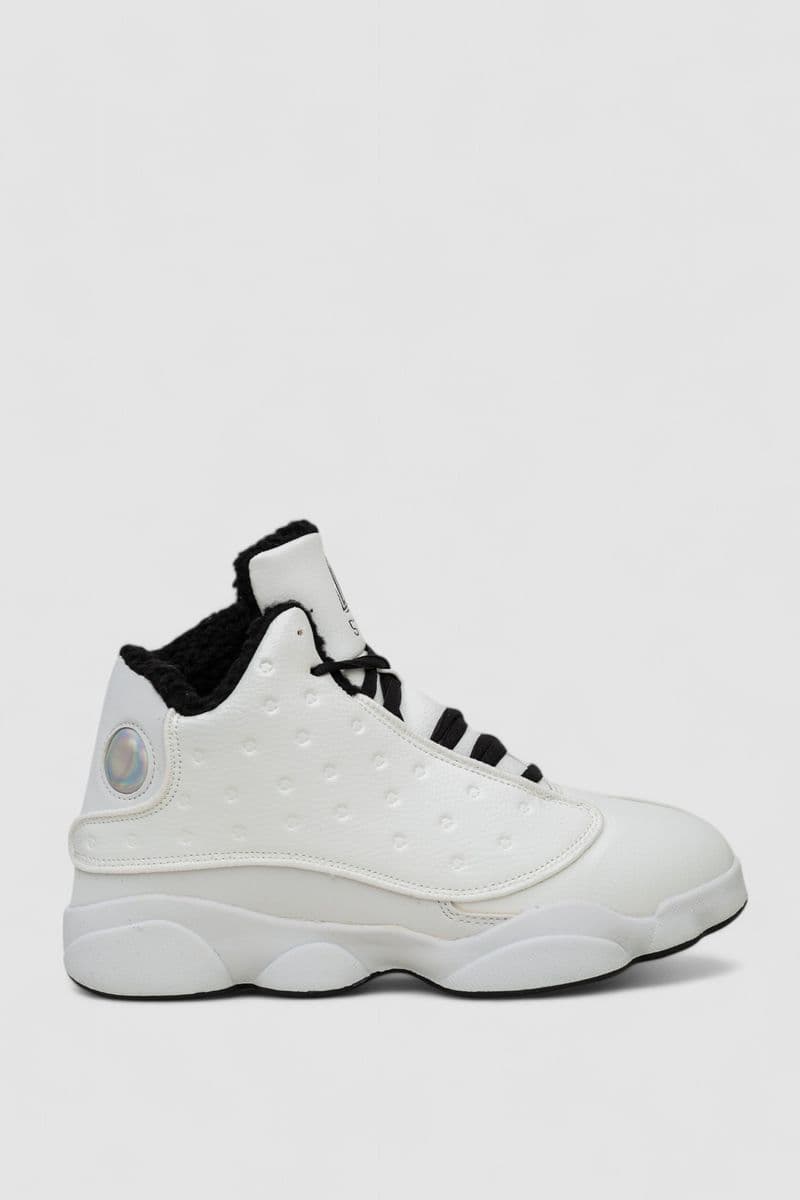 Кросівки чоловічі зимові на хутрі, колір біло-чорний, 248RCX679 - зображення 1