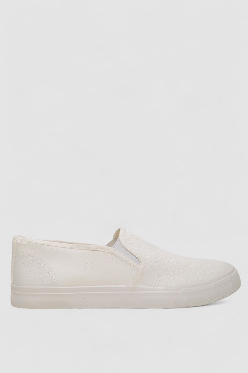 Кеди з тканини, колір білий, 248RLX01 - зображення 1