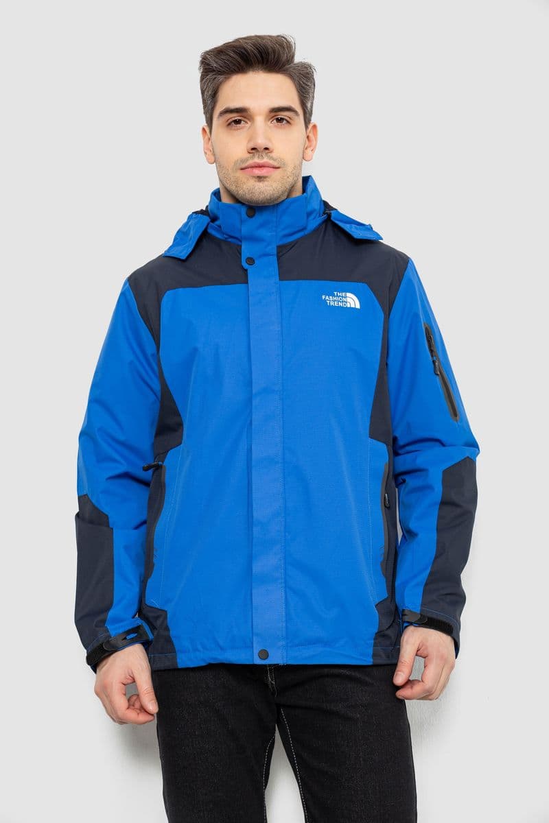 Куртка чоловіча демісезонна з капюшоном, колір синій, 244RZ-2512AL - зображення 1