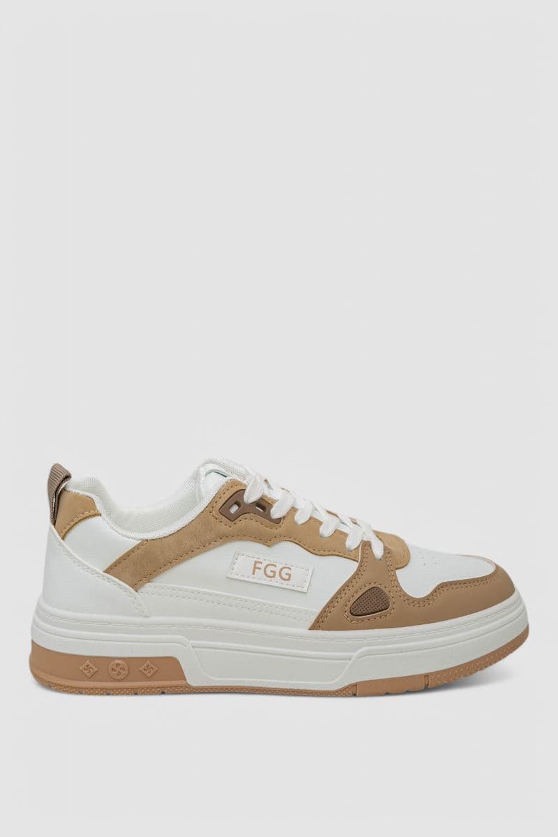 Кросівки чоловічі демісезонні, колір біло-бежевий, 243RHK37 - зображення 1