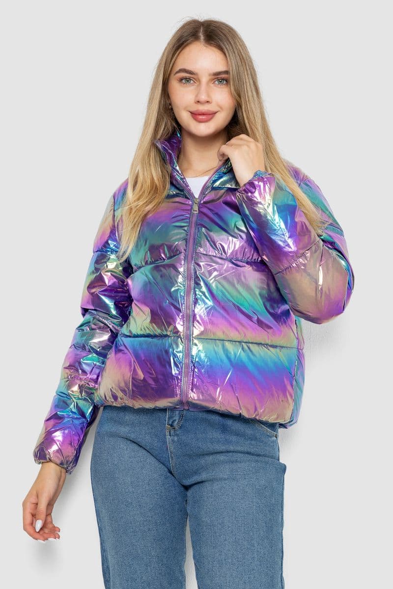 Куртка жіноча демісезонна плащівка, колір різноколір, 243R2022-6 - зображення 1