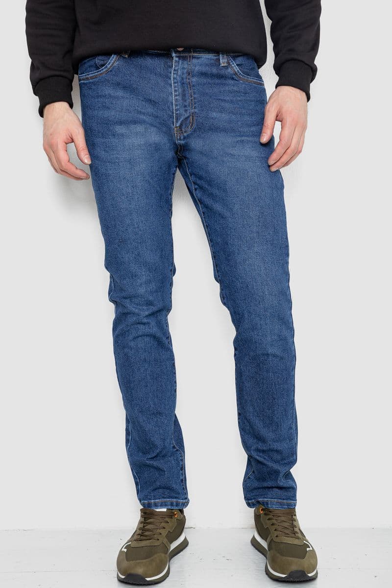 Джинси чоловічі демісезонні, колір синій, 243R8061 - зображення 1
