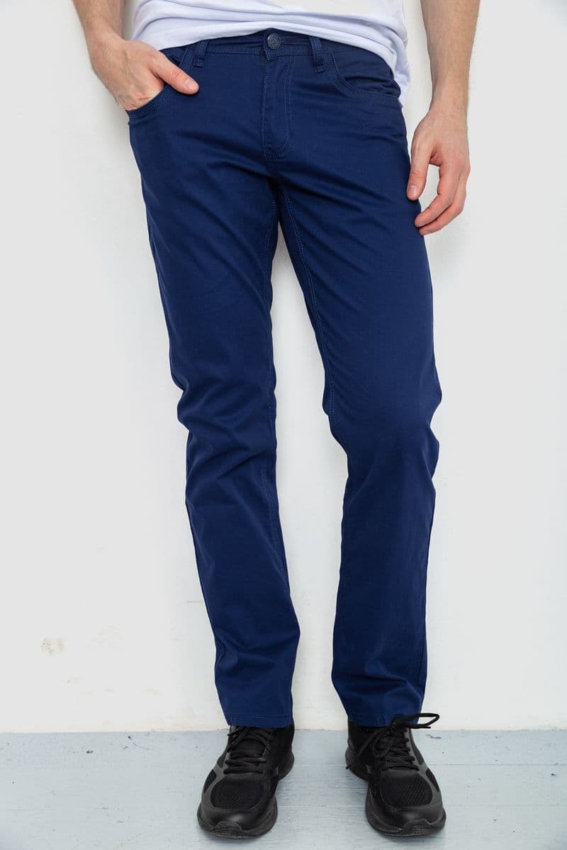 Штани чоловічі, колір синій, 182R2038 - зображення 1
