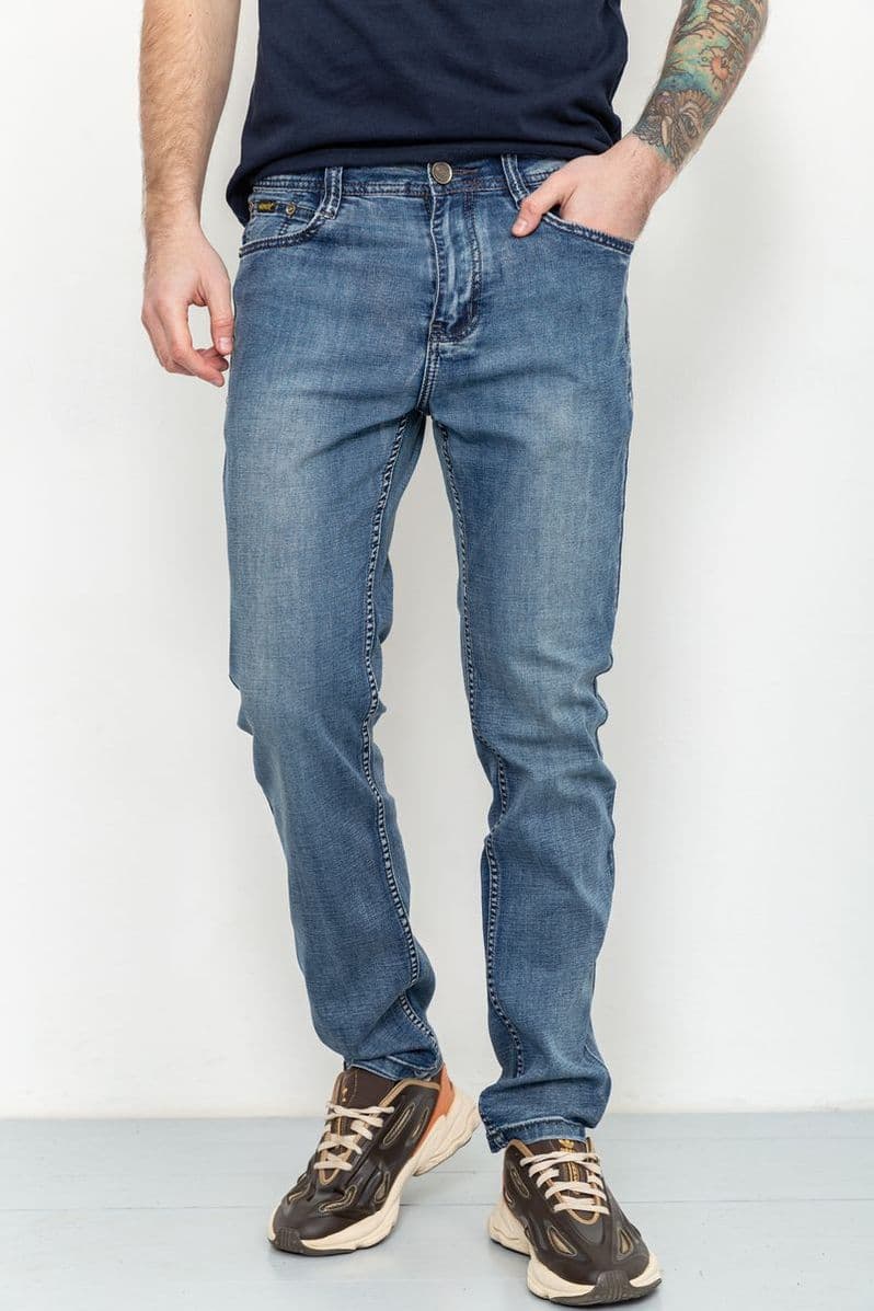 Джинси чоловічі демісезонні, колір синій, 190R6831-1 - зображення 1