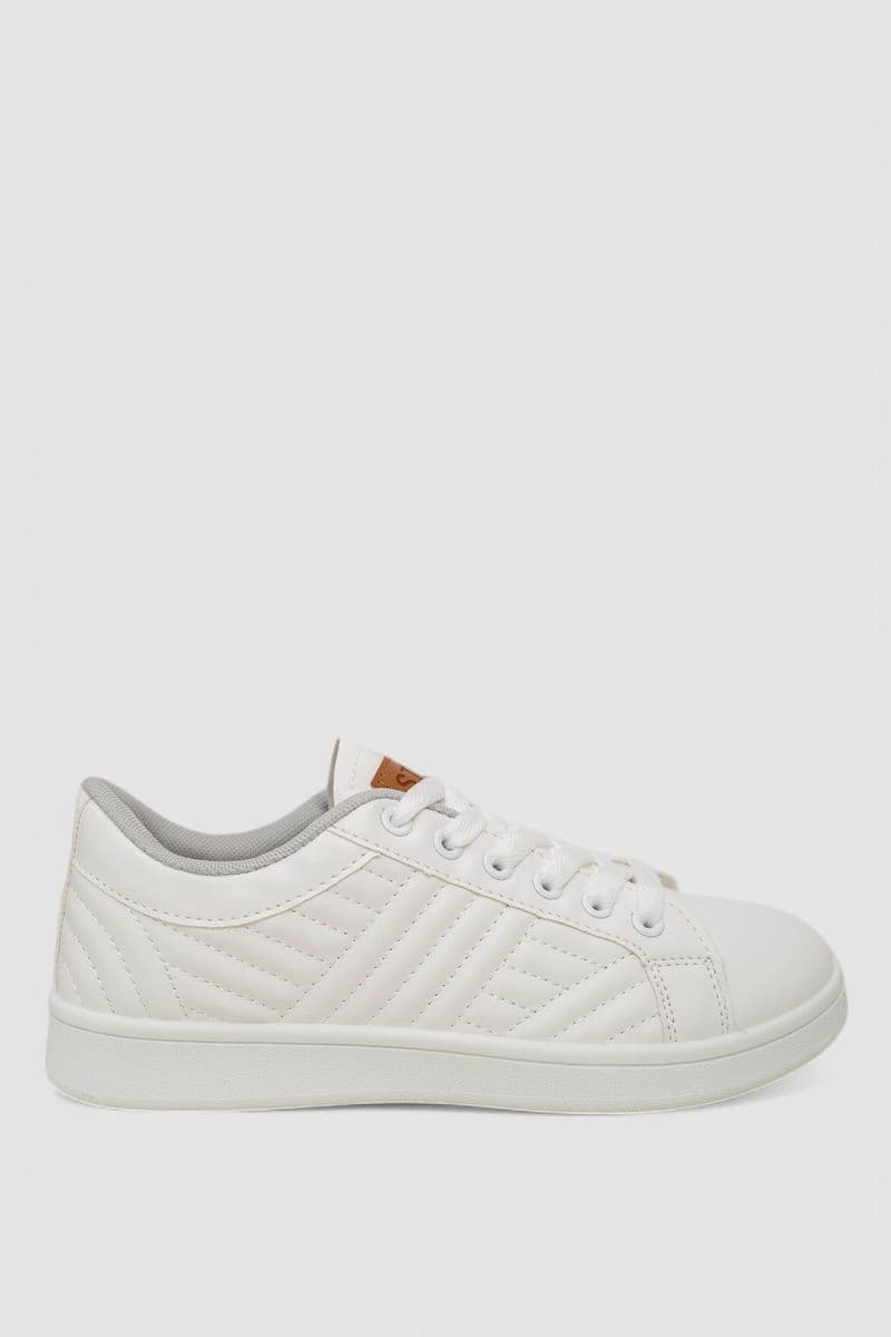 Кеди жіночі, колір біло-сірий, 248RR71 - зображення 1