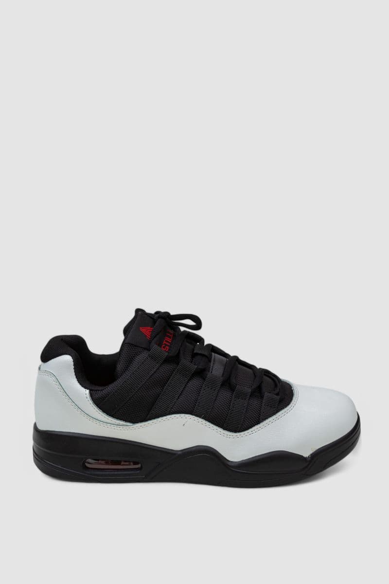 Кеди чоловічі з екошкіри, колір біло-чорний, 248RST116 - зображення 1