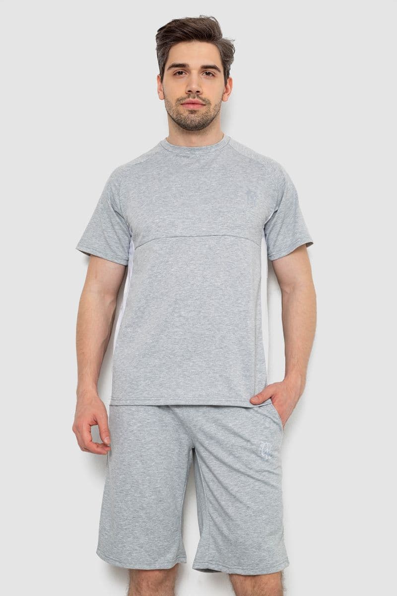 Костюм чоловічий повсякденний, колір сірий, 238R1570 - зображення 1