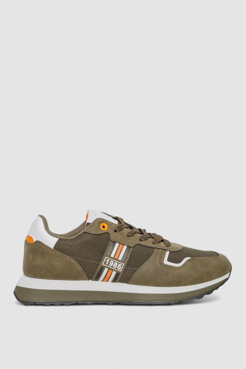 Кроссовки чоловічі, колір хакі, 244R7536 - зображення 1