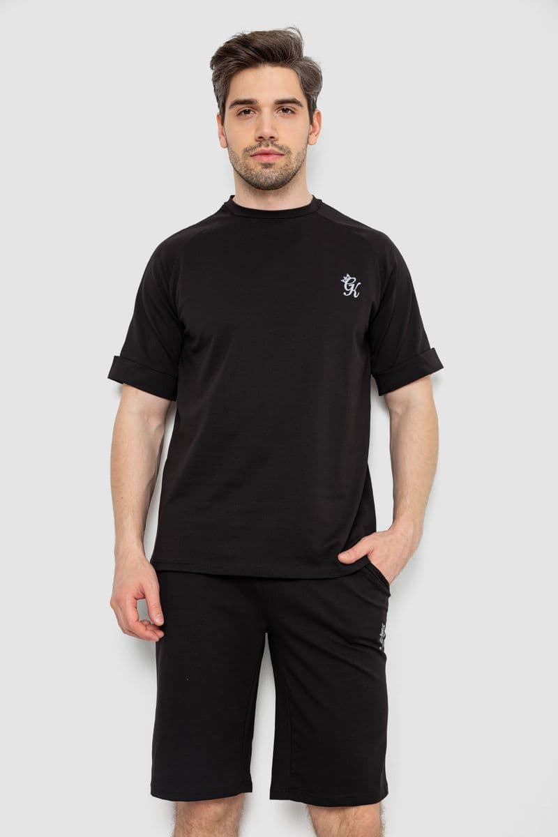 Костюм чоловічий повсякденний, колір чорний, 238R1570-1 - зображення 1