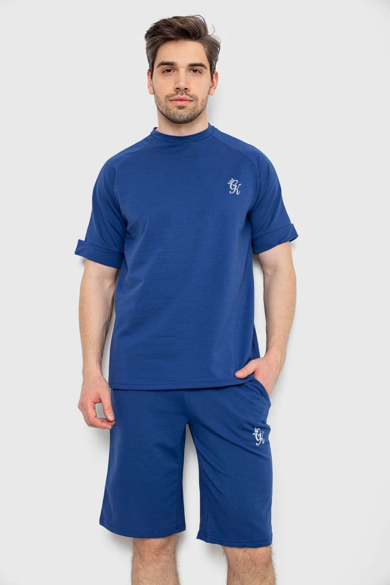 Костюм чоловічий повсякденний, колір синій, 238R1570-1 - зображення 1