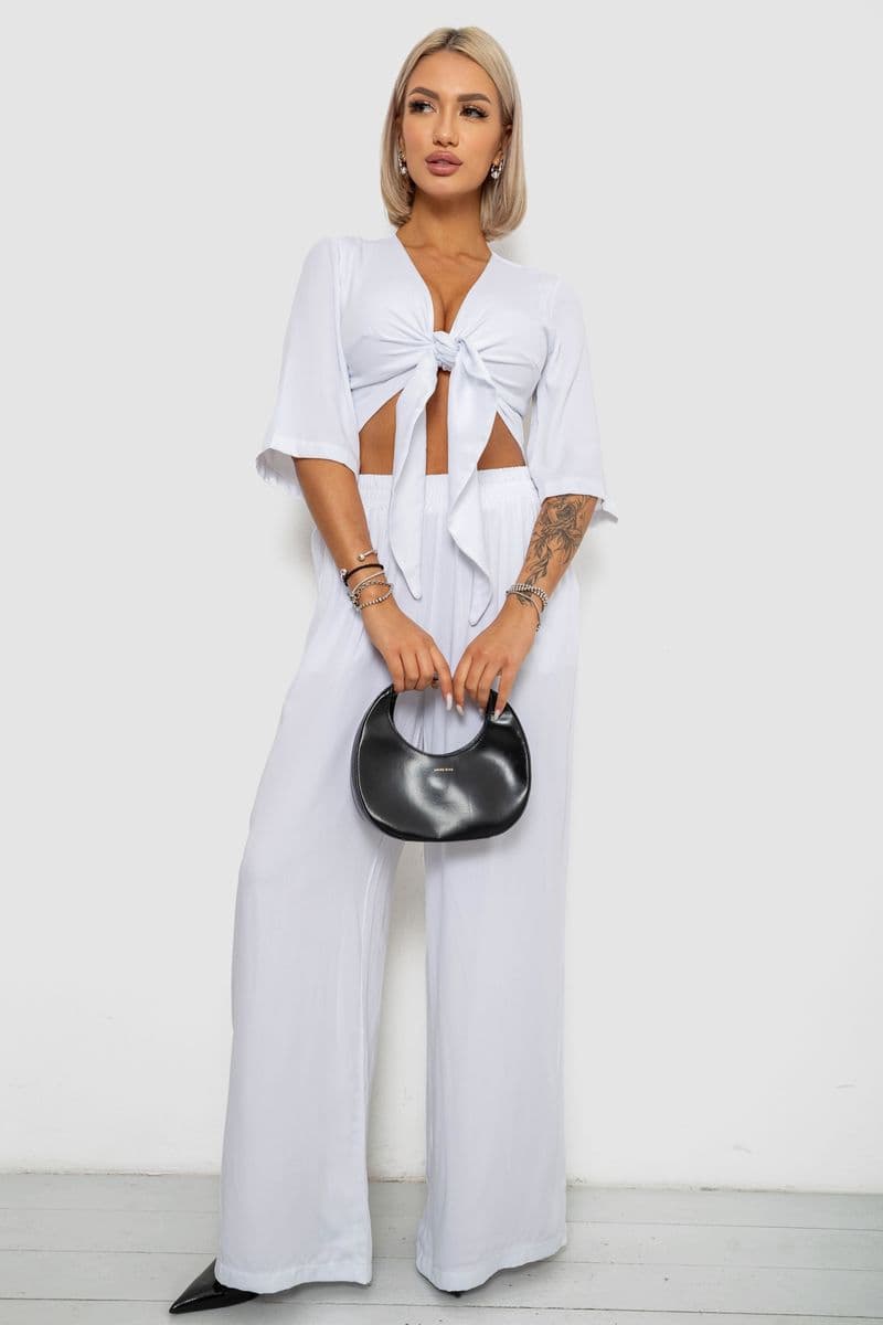 Костюм жіночий, колір білий, 258R270 - зображення 1