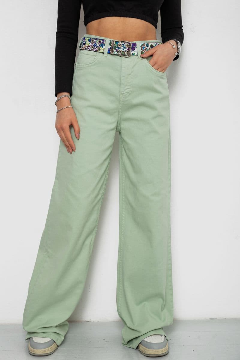 Джинси жіночі, колір оливковий, 250R00162 - зображення 1