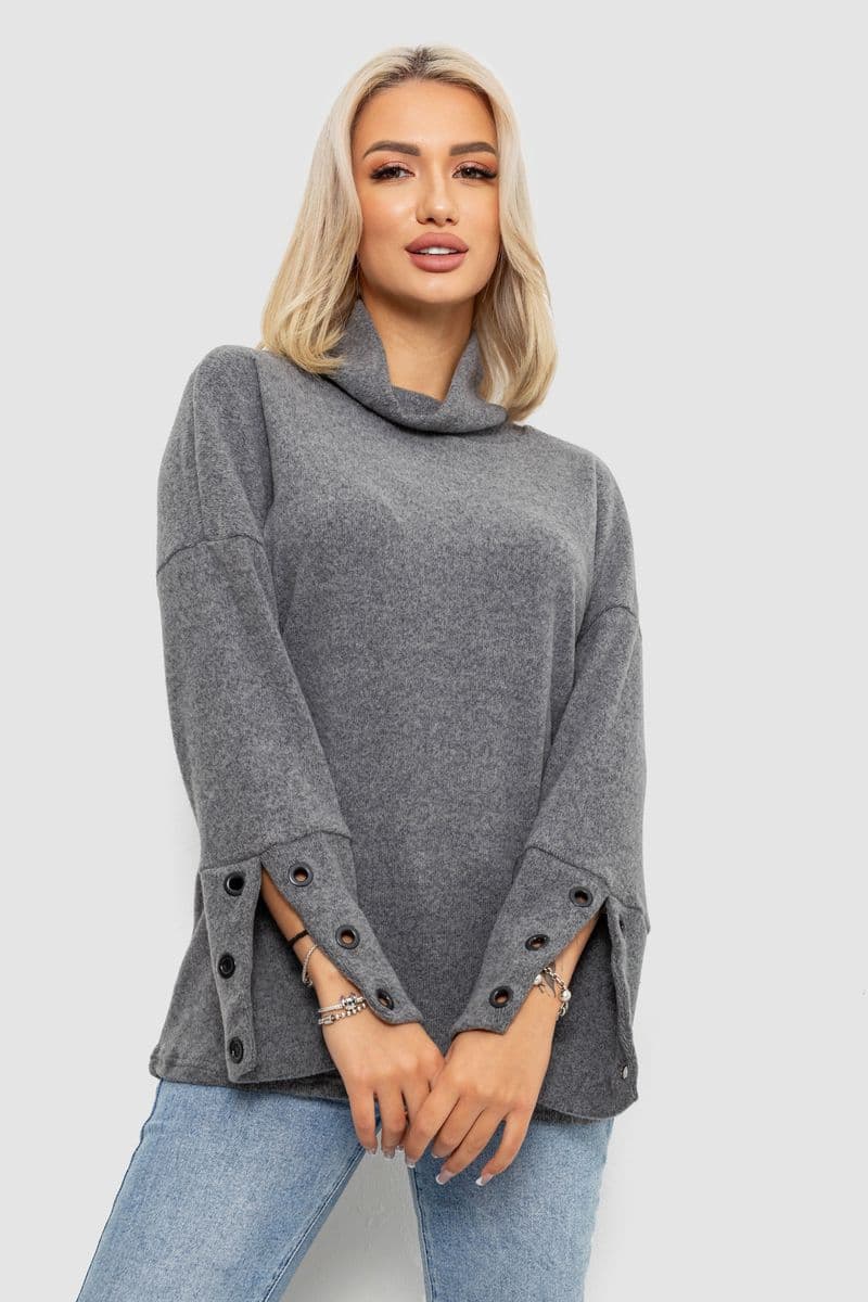 Гольф жіночий, колір сірий, 257R111 - зображення 1